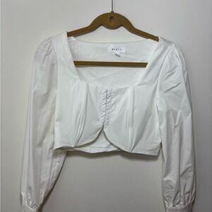 Mable White Long Sleeve Women's Top size small 131